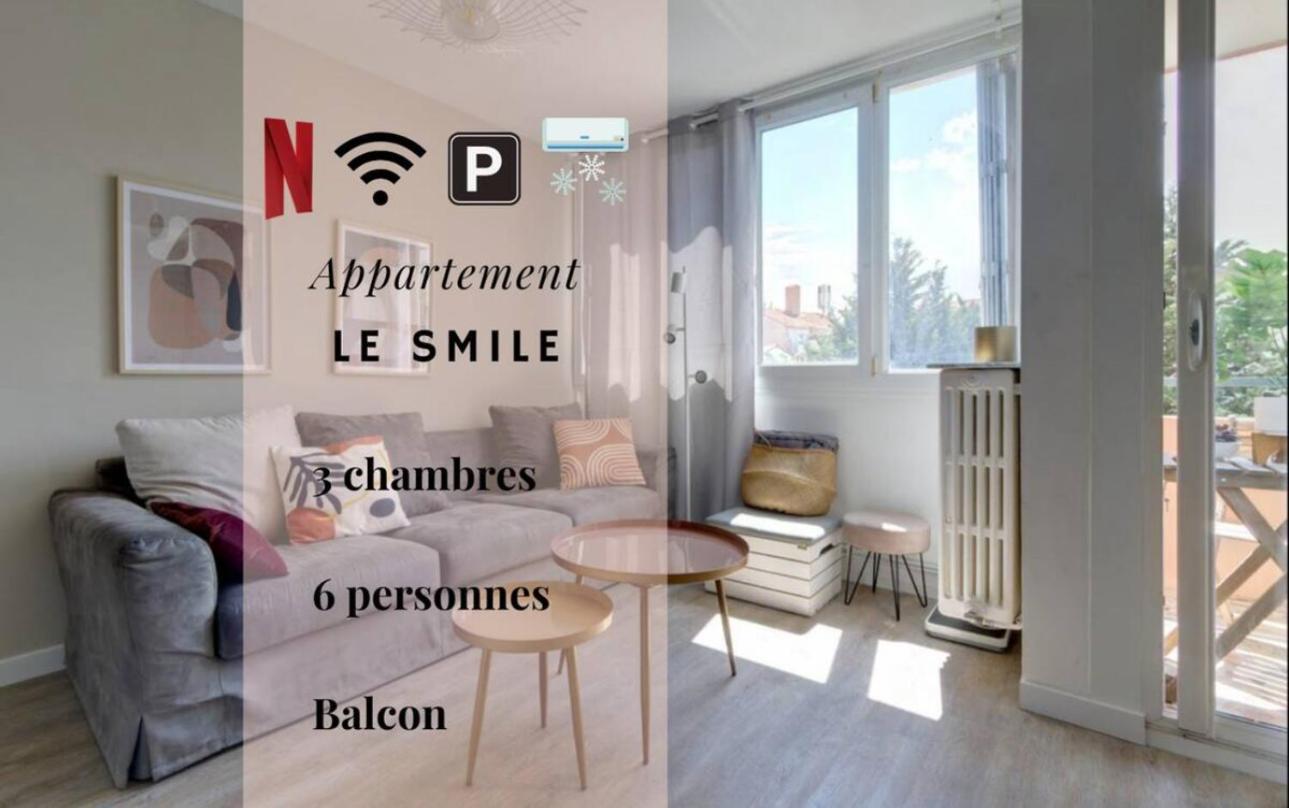 Le Smile - 3 Bedrooms - 8Pers - Parking - Centre Gare モンペリエ エクステリア 写真
